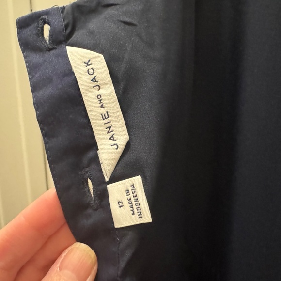 JANIE AND JACK GIRLS NAVY TIERED RUFFLE TULLE DRESS SIZE 12 - Picture 4 of 4